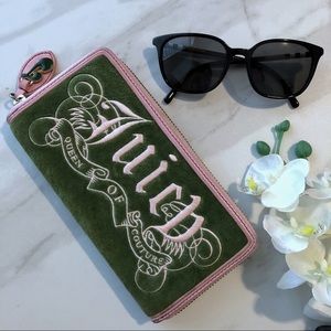 Juicy Couture | Pink & Green Velour Wallet